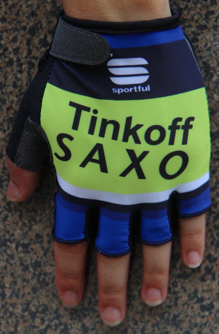 Handschoenen Saxo Bank Tinkoff 2016 blauw